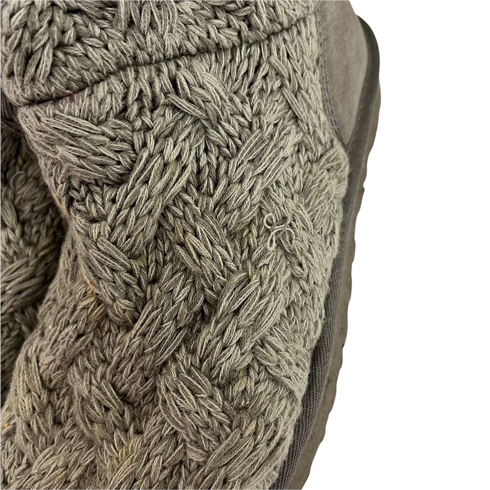 UGG Isla Sweater Cable Knit Boots in Gray Size 7 - Picture 11 of 16